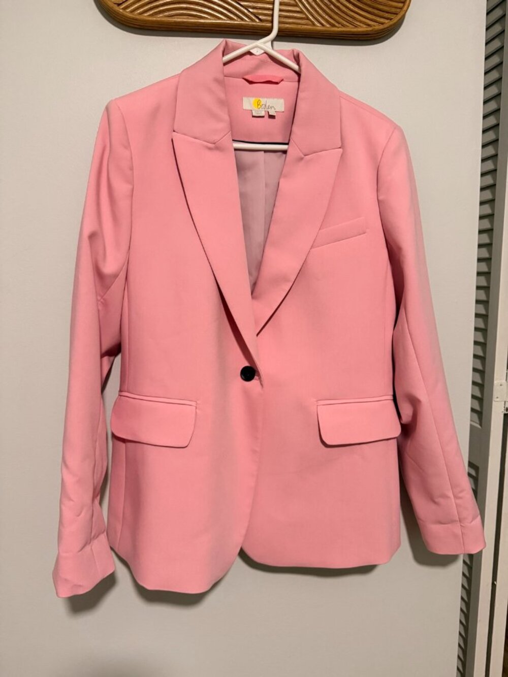 Boden Pink Single Button Tailored Blazer US 10R UK 14R